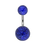 Acrylic belly piercing Surgical Steel 316L Acrylic glass