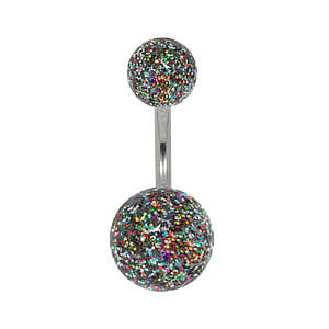 Acrylic belly piercing Surgical Steel 316L Acrylic glass