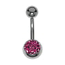 Bellypiercing Surgical Steel 316L Crystal Epoxy