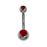 Bellypiercing Surgical Steel 316L Crystal