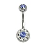 Bellypiercing Surgical Steel 316L Crystal Epoxy