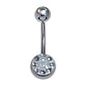 Piercing ventre Metallo chirurgico 316L Cristallo Resina epossidica