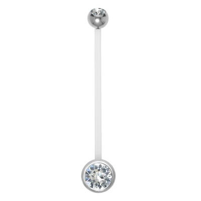 Hübscher Bauchschmuck Für Schwangere Mit Zwei Steinen