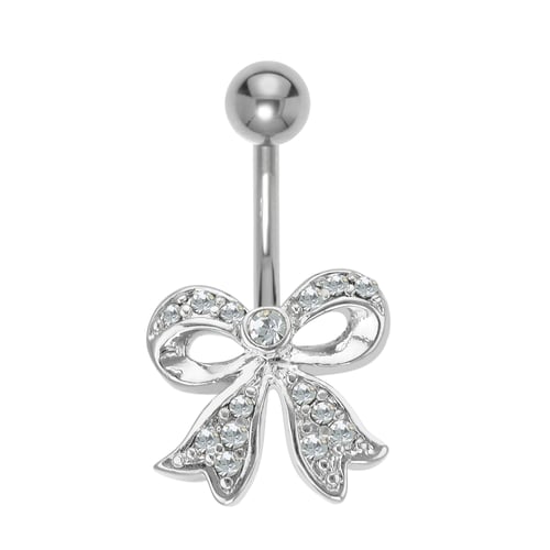 Bow belly button ring deals
