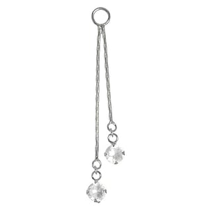 Belly piercing pendant Silver 925 Crystal