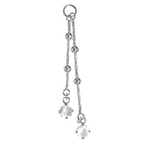 Pendentif de piercing ventre Argent 925 Cristal