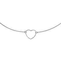 Belly chain out of Stainless Steel. Length:+20cm. Width:20mm. Adjustable length. Shiny.  Heart Love