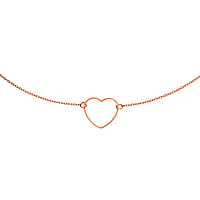 Buikketting uit Staal met PVD laag (goudkleurig). Lengte:+20cm. Breedte:20mm. Lengte verstelbaar. Glanzend.  hart liefde