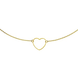 Belly chain Stainless Steel PVD-coating (gold color) Heart Love