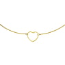 Belly chain Stainless Steel PVD-coating (gold color) Heart Love