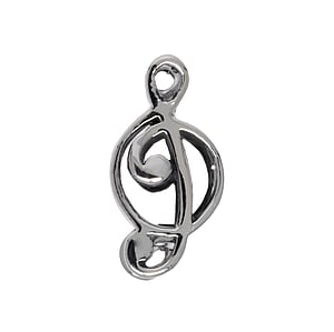 Bead Silver 925 Clef Music Guitar
