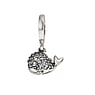 Charm Argento 925 Zircone Pesce