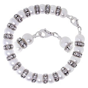 Bracelet de perles Argent 925 Perle synthtique