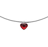 Kinder Halskette Silber 925 Premium Kristall Herz Liebe