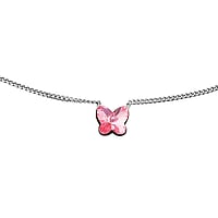 En Argent 925 avec Cristal premium. Longueur:31,5-37cm. Largeur:5mm. Longueur ajustable.  Papillon