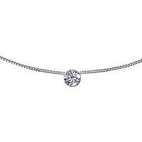 Uit Zilver 925 met Premium kristal. Lengte:31,5-36cm. Diameter:4mm. Lengte verstelbaar.