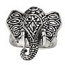 Silver ring Silver 925 zirconia Ganesha Elephant