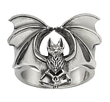 Silver ring Silver 925 Bat