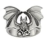 Silver ring Silver 925 Bat