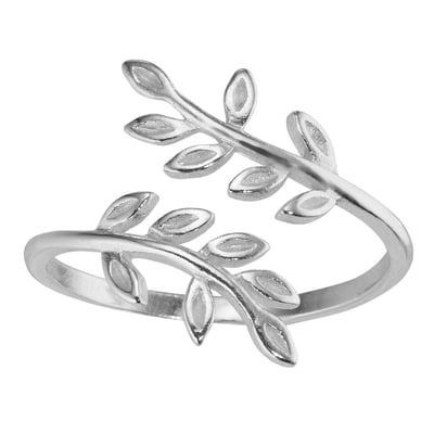 Bague Argent 925 Motif Spirale Taille Réglable - Grande Taille, Marque Délicatement Doux, Neuve Avec étiquettes