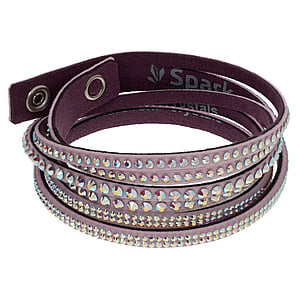 armband Premium kristal Alcantara Staal Messing