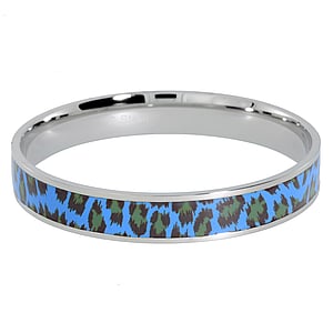 Bracelet rigide Acier inoxydable mail Pelage Animal_Print Fourrure