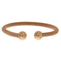 Bangle out of Stainless Steel with Gold-plated. Width:10mm. Bendable for adjustment and for wearing.