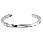 Bangle out of Stainless Steel. Width:5,6mm. Diameter:60mm. Shiny.