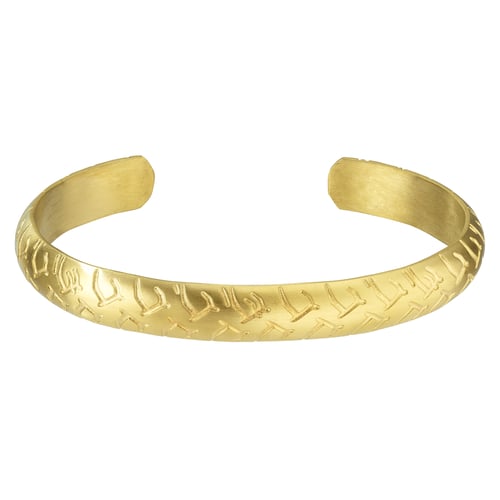 Bangle 123 out of Stainless Steel with PVD-coating (gold color) 8mm 