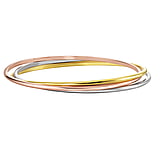 Bracelet rigide Acier inoxydable Revtement PVD (couleur or)