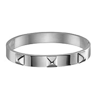 Bangle out of Stainless Steel. Width:9mm. Diameter:60mm. Shiny.