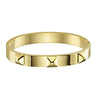Bangle out of Stainless Steel with Gold-plated. Width:9mm. Diameter:60mm. Shiny.