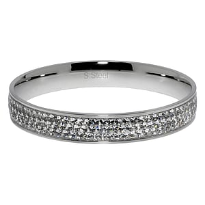 Bangle Stainless Steel Premium crystal Epoxy