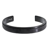 Bangle Stainless Steel Black PVD-coating Crystal