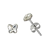 Kids earring Silver 925 Premium crystal Butterfly