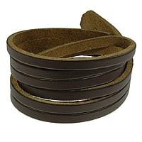 Bracciale in pelle Larghezza:3,0cm. Lunghezza:19-20,5cm. Lunghezza variabile.