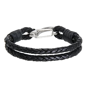 Bracciale Pelle Acciaio inox