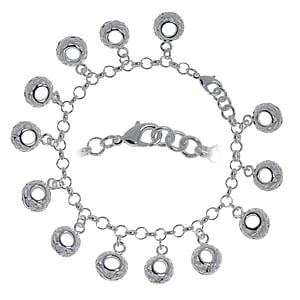 Bracelet silver-plated brass Tribal_pattern