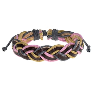 Bracelet Leather Cotton