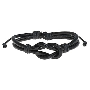 Bracelet Leather Cotton Eternal Loop Eternity