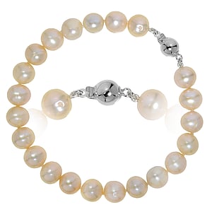 Bracciale di perle Perle di acqua dolce Argento 925