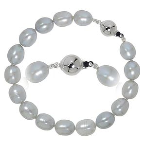 Bracciale di perle Perle di acqua dolce Argento 925