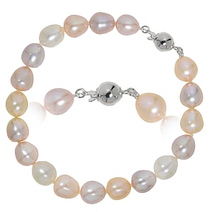 Pulsera de perlas Perla de agua dulce Plata 925