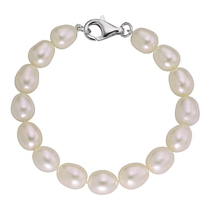 Pulsera de perlas Perla de agua dulce Plata 925