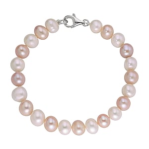 Bracciale di perle Perle di acqua dolce Argento 925