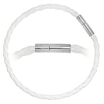 Bead-armband uit PVC en Messing gerodineerd. Doorsnede:4mm.