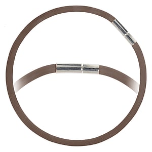 Bracciale PVC Ottone rodiato