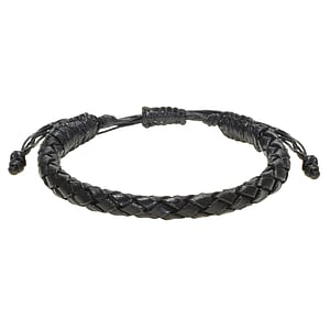 Lederarmband Leder Baumwolle Tamarindenholz Ewig Schlaufe Endlos