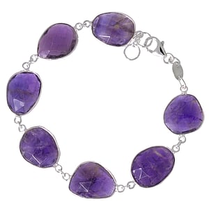 Brazalete de piedras Amatista