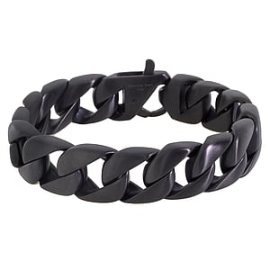 Bracelet Stainless Steel Black PVD-coating